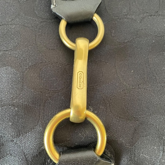 Coach Black Signature Canvas Slim Hamptons Hobo Bag 11058 - Picture 5 of 13